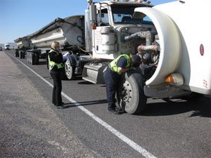 When performing the air brake tests, you should always start with the service brake check.