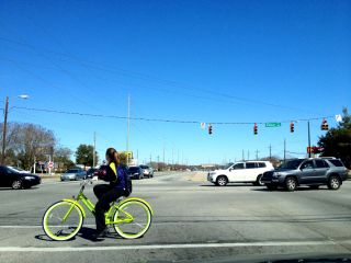 Before entering a roadway, you bicyclists should look: