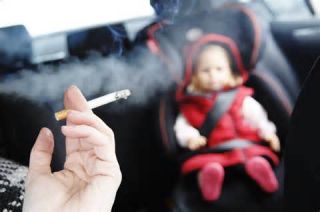 If a California driver is caught smoking inside a vehicle with a minor as a passenger, he or she could be fined up to ______.