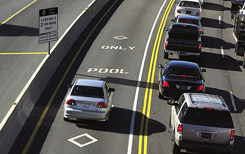 What are carpool lanes used for?