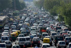 To reduce the volume of traffic on the roads, you should: