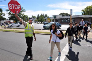 You must obey crossing guards at all times: