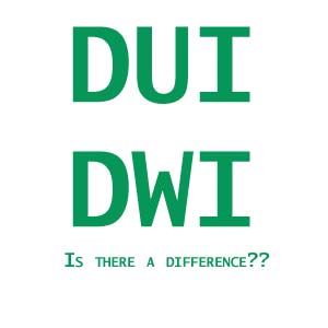 DWI and DUI offences refer to the same thing.