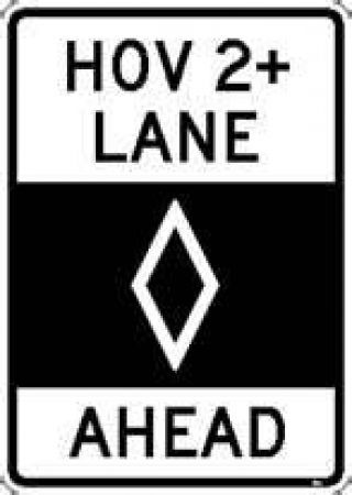 You may drive in a designated carpool lane if: