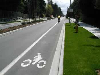 The rider of a bicycle observes: