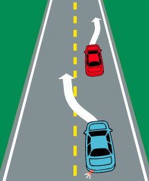 After passing another vehicle, it is safe to return to your lane after: