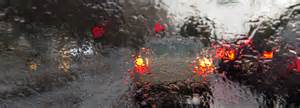 What should first you do if your windshield is full of rain like this?