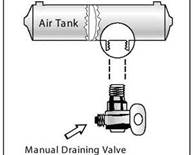 What can happen to the brakes if oil and water collect in the air tanks?