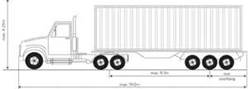 When a tractor and a trailer are coupled, how much space should there be between the upper and lower fifth wheel.