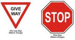 If A Stop Or Give Way Sign Has Been Knocked Down For Example As The Result Of An Accident Does The Line Marked Across The Road Have Any Meaning Australian Learner S