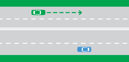 When practicing getting a sense of overtaking, watch oncoming traffic and count how long it takes for their vehicle to draw level with and pass your car.