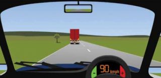Why is overtaking a vehicle on a two-way high-speed road dangerous.