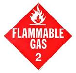 You have one hazmat bill with 900 lbs of a division 2.1 substance. Is this the proper placard?