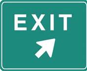 If you miss the exit ramp, you should: