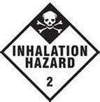 What placard must be used with an inhalation hazard load?