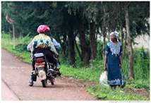 Pedestrians and animals in the road are potentially dangerous because they are: