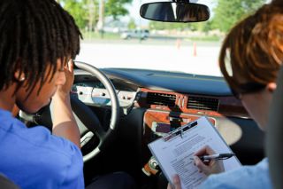 The state examiner will check the personâ€™s vehicle before beginning the driving test to: