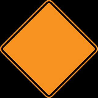 What does an orange sign mean?