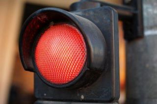 When is it illegal to turn right at a red light?