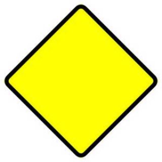 What does a yellow sign mean?