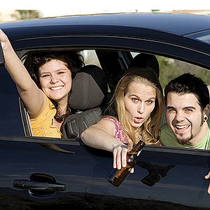 Passengers in your vehicle may drink alcohol when you are on the road.