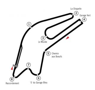 Which country is the Formula 1 Bugatti Circuit located?