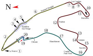 Which country is the Formula 1 Circuit de Spa-Francorchamps located?