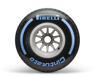 What are the blue tires in F1?