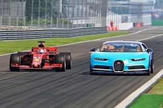 Is a Formula 1 faster than a Bugatti Veyron?