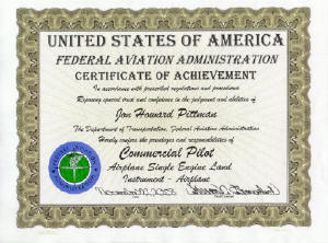 Does a commercial pilot certificate have a specific expiration date?