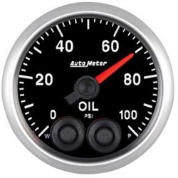 The oil pressure gauge should come up to normal within how long after starting the engine?