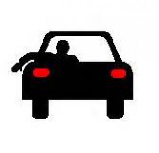 The hand and arm extended downward indicates the driver's intention to: