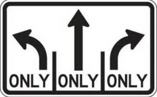 If you see this sign and you are driving in the left lane, you: