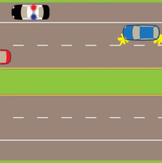 What should you do if an emergency vehicle is pulled over?