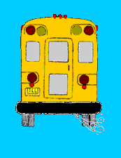 You are following a school bus and its yellow lights start flashing. What does this mean?