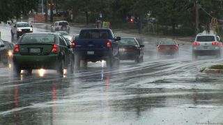 Drivers must be cautious if it starts to rain on a hot day, because pavement can be very slippery for the first few minutes due to: