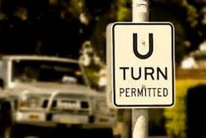When making a U-turn, you must NOT: