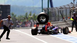 In Formula 1 racing, you can get a penalty for speeding in the pitlane.