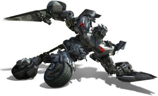 What is Sideswipe's vehicle form in Revenge of the Fallen?
