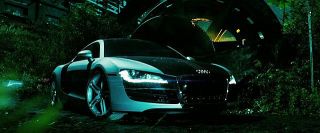 Which Decepticon's vehicle form is an Audi R8 in Revenge of the Fallen?