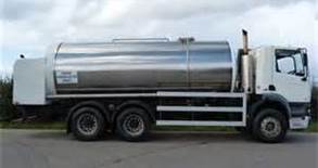 Why are unbaffled tanks used to transport food products?