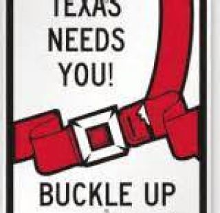 Who is required to wear seat belts in the state of Texas?