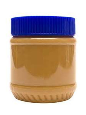 A jar of peanut butter says: Let's stop at the rest area.