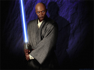 Mace Windu says: There is a steep grade coming up.