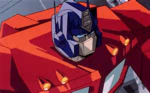 Optimus Prime says: Pedestrians, do not veer from the sidewalk.