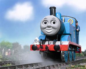 Thomas the Train says: Walk on the pavement to be safe!