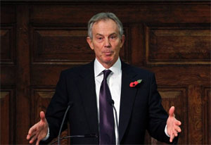 Tony Blair says: Switch on your emergency signals!